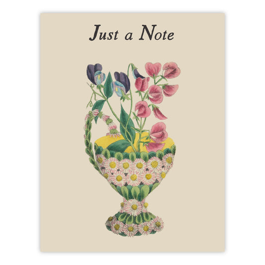 Sweet Pea Greeting Card - Just a Note
